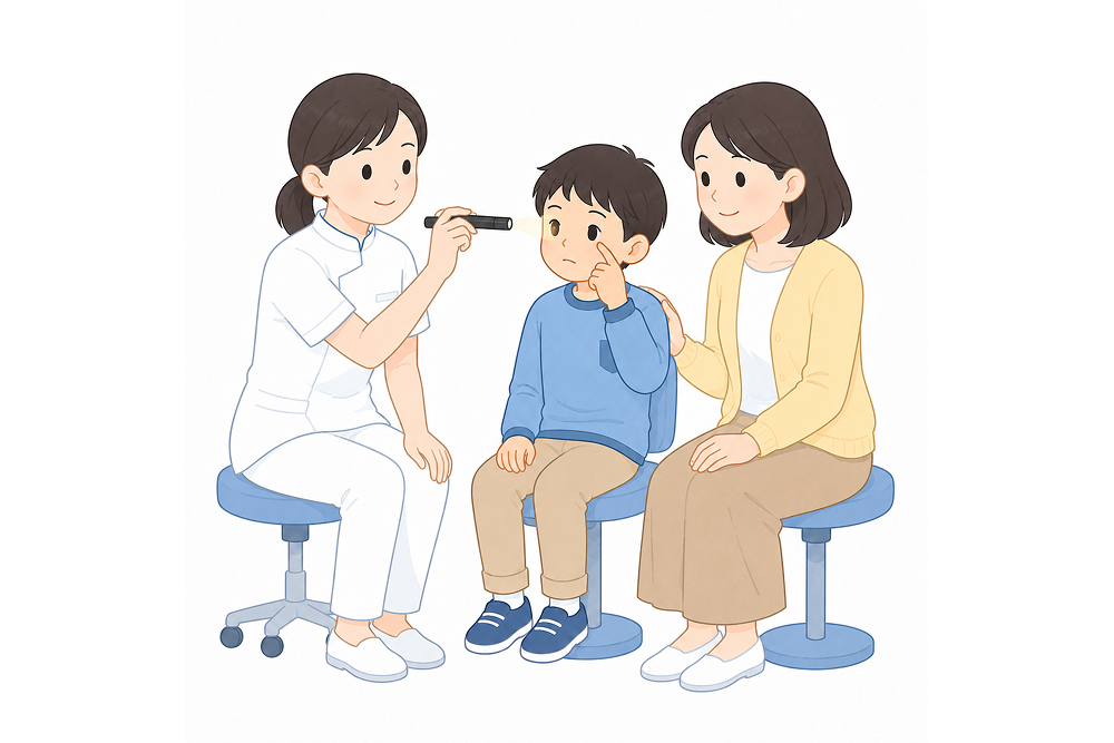 目の充血やかゆみなどの診察